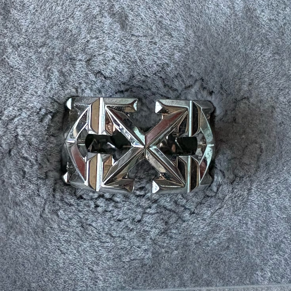 Off White Silver Ring Multi Arrow Ring Made In Italy Virgil Abloh